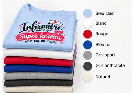 T-shirt Infirmière Super-Héroïne – Cadeau Original