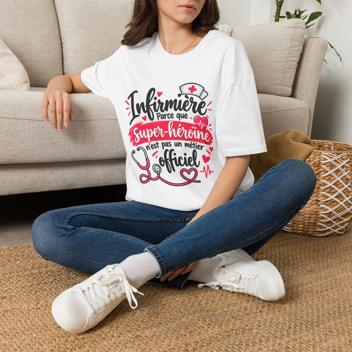T-shirt Infirmière Super-Héroïne – Cadeau Original